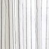 imageMartha Stewart Laguna Stripe SemiSheer Tie Tab Window Curtain Panel Pair 84 BlueGrey