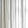 imageMartha Stewart Laguna Stripe SemiSheer Tie Tab Window Curtain Panel Pair 84 BlueNavy