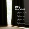 imageMartha Stewart Lido Linen Blackout Foam Lined Rod PocketBack Tab Window Curtain Panel Pair 84 WhiteLinen
