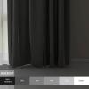 imageMartha Stewart Lido Linen Blackout Foam Lined Rod PocketBack Tab Window Curtain Panel Pair 84 WhiteLinen