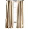 imageMartha Stewart Lido Linen Blackout Foam Lined Rod PocketBack Tab Window Curtain Panel Pair 84 WhiteLinen