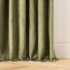 imageMartha Stewart Marthas Velvet Long Curtains for Living Room 50 x 84 Room Darkening Curtain Panel Pair GreenGreen