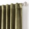 imageMartha Stewart Marthas Velvet Long Curtains for Living Room 50 x 84 Room Darkening Curtain Panel Pair GreenGreen
