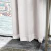 imageMartha Stewart Park Avenue Metallic Blackout Back Tab Window Curtain Panel Pair 84 BlushBlush