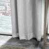 imageMartha Stewart Park Avenue Metallic Blackout Back Tab Window Curtain Panel Pair 84 BlushSilver