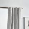 imageMartha Stewart Park Avenue Metallic Blackout Back Tab Window Curtain Panel Pair 84 BlushSilver