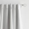 imageMartha Stewart Park Avenue Metallic Blackout Back Tab Window Curtain Panel Pair 84 BlushWhite
