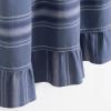imageMartha Stewart Ruffle Curtains Striped Valance for Window  Kitchen Curtain  1 Piece  60 x 14 BlueBlue
