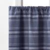imageMartha Stewart Ruffle Curtains Striped Valance for Window  Kitchen Curtain  1 Piece  60 x 14 BlueBlue