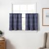 imageMartha Stewart Ruffle Curtains Striped Valance for Window  Kitchen Curtain  1 Piece  60 x 14 BlueBlue