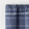 imageMartha Stewart Ruffle Curtains Striped Valance for Window  Kitchen Curtain  1 Piece  60 x 14 BlueBlue