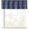 imageMartha Stewart Ruffle Curtains Striped Valance for Window  Kitchen Curtain  1 Piece  60 x 14 BlueBlue