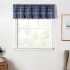 imageMartha Stewart Ruffle Curtains Striped Valance for Window  Kitchen Curtain  1 Piece  60 x 14 BlueBlue