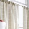 imageMartha Stewart Sage Green Light Filtering Window Curtains for Living Room  50 x 84  Set of 2  Back Tab Panels  Textured StitchSage