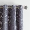 imageMartha Stewart Sherwood Velvet Grommet Window Curtain Panel Pair 84 TealGrey