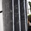 imageMartha Stewart Sherwood Velvet Grommet Window Curtain Panel Pair 84 TealGrey