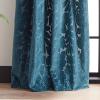 imageMartha Stewart Sherwood Velvet Grommet Window Curtain Panel Pair 84 TealTeal