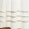 imageMartha Stewart Waters Edge Tufted 3Piece Window Curtain Valance amp Tiers Set 36 White