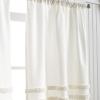 imageMartha Stewart Waters Edge Tufted 3Piece Window Curtain Valance amp Tiers Set 36 White