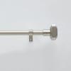 imageMartha Stewart Wellington Curtain Rod for Windows 36 to 66 inches Adjustable Length 1 inch Diameter Metal Curtain Rod with Finials 36  66 Matte NickelNickel