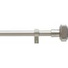 imageMartha Stewart Wellington Curtain Rod for Windows 36 to 66 inches Adjustable Length 1 inch Diameter Metal Curtain Rod with Finials 36  66 Matte NickelNickel