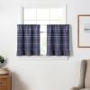 imageMartha Stewart Ruffle Curtains Striped Valance for Window  Kitchen Curtain  1 Piece  60 x 14 BlueBlue