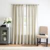 imageMartha Stewart Sage Green Light Filtering Window Curtains for Living Room  50 x 84  Set of 2  Back Tab Panels  Textured StitchSage