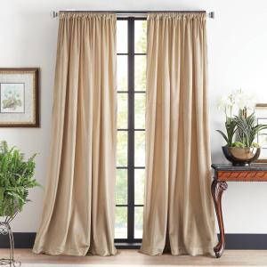 imageMartha Stewart Marthas Velvet Long Curtains for Living Room 50 x 84 Room Darkening Curtain Panel Pair GreenLinen
