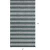 imageChilewich Martha by Martha Stewart Boardwalk Stripe Shag Mat  Premium IndoorOutdoor Utility Rug for Entryway Kitchen Dining Room Bathroom Patio  Waterproof Backing  Seaside  2x 3Seaside