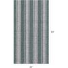 imageChilewich Martha by Martha Stewart Boardwalk Stripe Shag Mat  Premium IndoorOutdoor Utility Rug for Entryway Kitchen Dining Room Bathroom Patio  Waterproof Backing  Seaside  2x 3Seaside