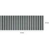 imageChilewich Martha by Martha Stewart Boardwalk Stripe Shag Mat  Premium IndoorOutdoor Utility Rug for Entryway Kitchen Dining Room Bathroom Patio  Waterproof Backing  Seaside  2x 3Fern