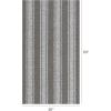 imageChilewich Martha by Martha Stewart Boardwalk Stripe Shag Mat  Premium IndoorOutdoor Utility Rug for Entryway Kitchen Dining Room Bathroom Patio  Waterproof Backing  Seaside  2x 3Walnut