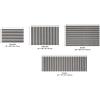 imageChilewich Martha by Martha Stewart Boardwalk Stripe Shag Mat  Premium IndoorOutdoor Utility Rug for Entryway Kitchen Dining Room Bathroom Patio  Waterproof Backing  Seaside  2x 3Walnut