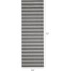 imageChilewich Martha by Martha Stewart Boardwalk Stripe Shag Mat  Premium IndoorOutdoor Utility Rug for Entryway Kitchen Dining Room Bathroom Patio  Waterproof Backing  Seaside  2x 3Walnut