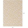 imageChilewich Martha by Martha Stewart Lemon Leaves Rug  Premium Rectangle Rug for Entryway Kitchen Dining Room Patio  NonSlip Backing  Goldenrod 6 x 8 10Goldenrod