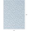 imageChilewich Martha by Martha Stewart Lemon Leaves Rug  Premium Rectangle Rug for Entryway Kitchen Dining Room Patio  NonSlip Backing  Goldenrod 6 x 8 10Robins Egg