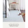 imageChilewich Martha by Martha Stewart Lemon Leaves Rug  Premium Rectangle Rug for Entryway Kitchen Dining Room Patio  NonSlip Backing  Goldenrod 6 x 8 10Robins Egg