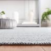 imageMartha Stewart x SAFAVIEH Area Rug Collection  8 x 10 Beige amp Ivory Handmade Wool Ideal for Living Room Bedroom Office Dining Space MSR9675BBlueIvory