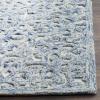 imageMartha Stewart x SAFAVIEH Area Rug Collection  8 x 10 Blue amp Ivory Handmade Wool Ideal for Living Room Bedroom Office Dining Space MSR3513BBlueIvory