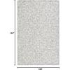 imageMartha Stewart x SAFAVIEH Area Rug Collection  8 x 10 Blue amp Ivory Handmade Wool Ideal for Living Room Bedroom Office Dining Space MSR3513BBlueIvory