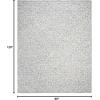 imageMartha Stewart x SAFAVIEH Area Rug Collection  8 x 10 Blue amp Ivory Handmade Wool Ideal for Living Room Bedroom Office Dining Space MSR3513BBlueIvory