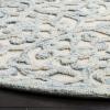 imageMartha Stewart x SAFAVIEH Area Rug Collection  8 x 10 Blue amp Ivory Handmade Wool Ideal for Living Room Bedroom Office Dining Space MSR3513BBlueIvory
