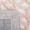 imageMartha Stewart x SAFAVIEH Area Rug Collection  8 x 10 Blue amp Ivory Handmade Wool Ideal for Living Room Bedroom Office Dining Space MSR3513BIvoryPink