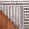imageMartha Stewart x SAFAVIEH Area Rug Collection  8 x 10 Ivory amp Beige Handmade Wool Ideal for Living Room Bedroom Office Dining Space MSR9650BIvoryDark Brown