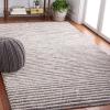 imageMartha Stewart x SAFAVIEH Area Rug Collection  8 x 10 Ivory amp Beige Handmade Wool Ideal for Living Room Bedroom Office Dining Space MSR9650BIvoryDark Brown