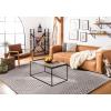 imageMartha Stewart x SAFAVIEH Area Rug Collection  8 x 10 Ivory amp Beige Handmade Wool Ideal for Living Room Bedroom Office Dining Space MSR9650BIvoryDark Brown