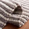 imageMartha Stewart x SAFAVIEH Area Rug Collection  8 x 10 Ivory amp Beige Handmade Wool Ideal for Living Room Bedroom Office Dining Space MSR9650BIvoryDark Brown
