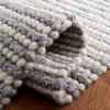 imageMartha Stewart x SAFAVIEH Area Rug Collection  8 x 10 Ivory amp Beige Handmade Wool Ideal for Living Room Bedroom Office Dining Space MSR9650BIvoryGrey