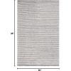 imageMartha Stewart x SAFAVIEH Area Rug Collection  8 x 10 Ivory amp Beige Handmade Wool Ideal for Living Room Bedroom Office Dining Space MSR9650BIvoryGrey