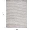 imageMartha Stewart x SAFAVIEH Area Rug Collection  8 x 10 Ivory amp Beige Handmade Wool Ideal for Living Room Bedroom Office Dining Space MSR9650BIvoryGrey